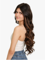 Seamless 7-Set Clip-in Extensions (Mocha Brown Balayage) - Image 4